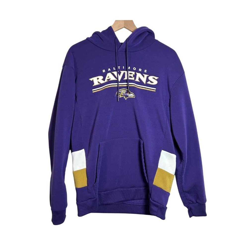 NFL Baltimore Ravens Pullover Hoodie Purple Mens Size M‎ Team Apparel Gameday